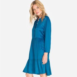 Johnny Was Tiered Mandarin Collar Dress
